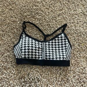 NWOT Nike Stylish Black and White Houndstooth Bralette